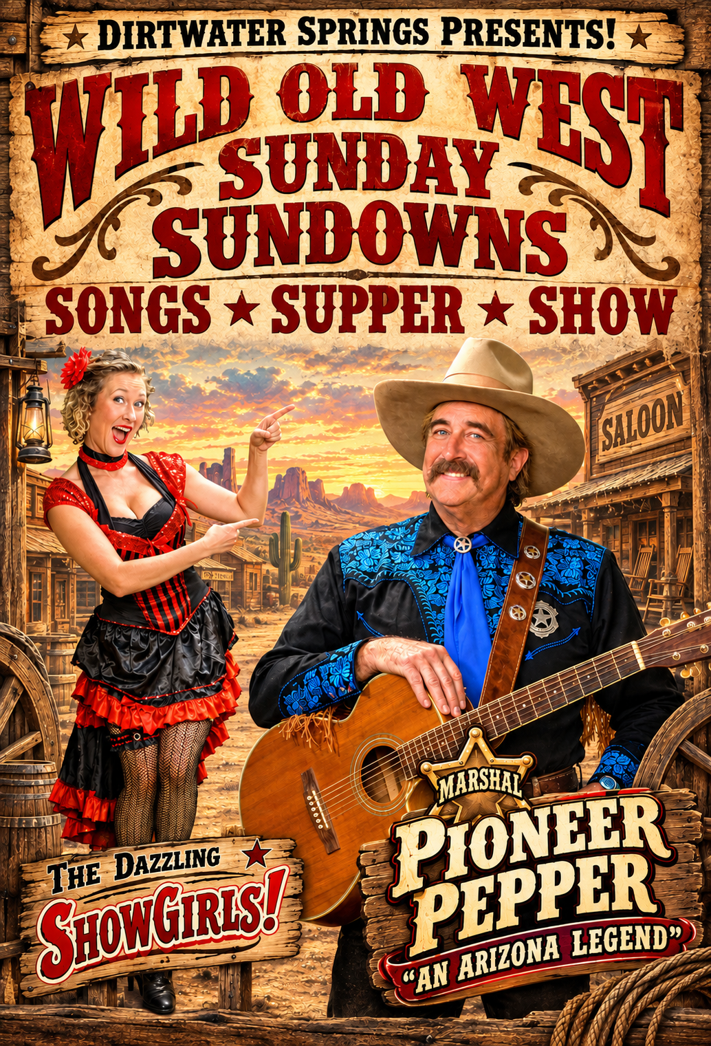 Wild West Sundown Show Adult Ticket - Image 1