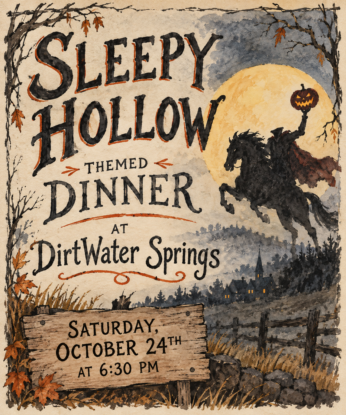Sleepy Hollow Themed Dinner - Image 1